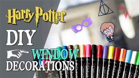 Diy Harry Potter Window Decorations With Chalkola Markers Youtube