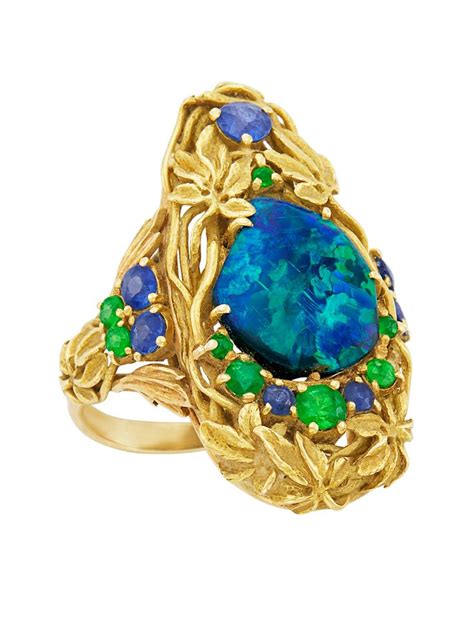 Louis Comfort Tiffany For Tiffany Co An Art Nouveau Ring Circa