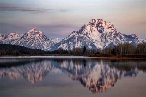 Mount Moran From Oxbow Bend Grand Teton National Park Wy 3000x2000
