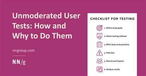 Unmoderated User Tests How And Why To Do Them