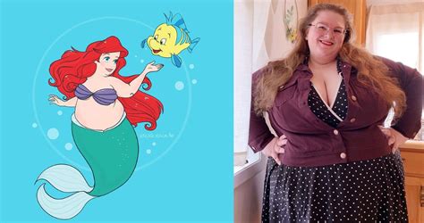 Disney Princesses With Varying Body Types