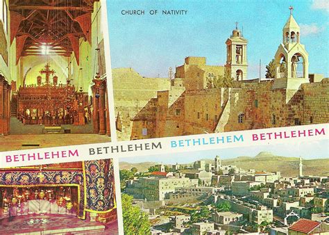 Bethlehem Vintage Postcard Photograph By Munir Alawi Fine Art America