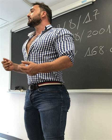 Profesor Vestimenta Casual Hombres Hombres Sexys Tatuados Hombres Atractivos