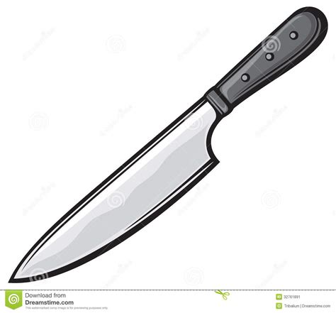 Kitchen Knife Stock Vector Illustration Of Knife Butcher 32761891