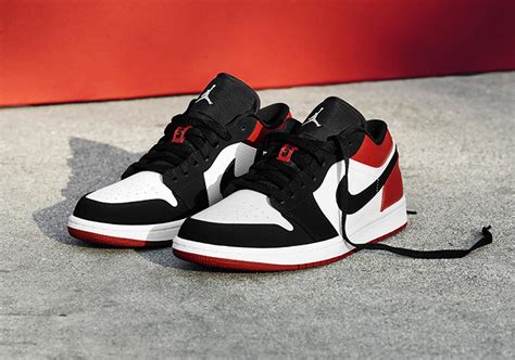 Giày Nike Air Jordan 1 Low Black Toe 553558 116 Authentic Shoes