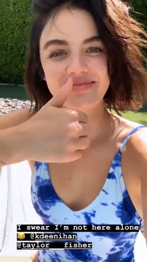 Lucy Hale In Swimsuit At A Pool Instagram Pictures And Video 0407