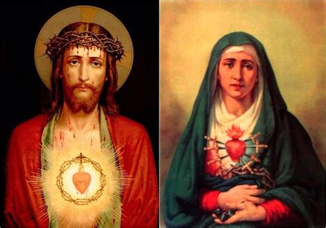 Dolorosos Corazones De Jesús Y María Católico Sagrado Coração De Jesus Coração De Jesus