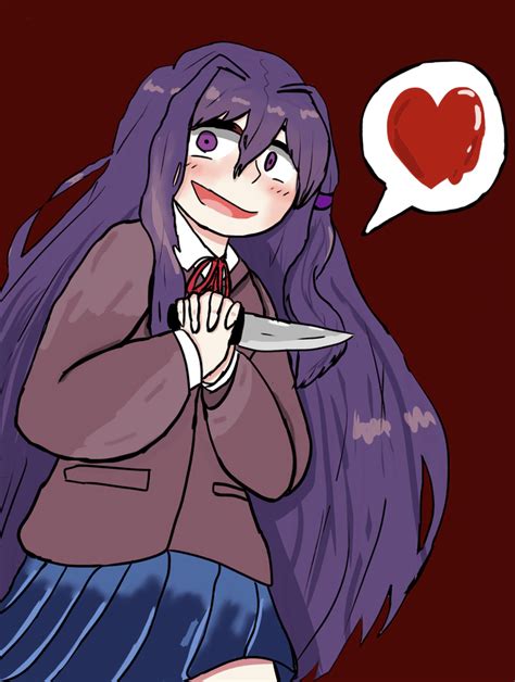 Yuri Loves Her Knife Very Much~ By Ramunemikansoda On Twitter~ R
