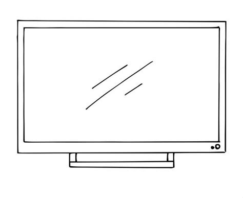 Drawing Of A Flat Screen Tv Illustrations Royalty Free Vector Graphics