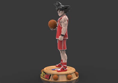Goku Basketball Nba Chicago Bulls Action Figure 3d Model 3d Printable