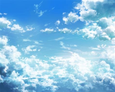 19 Anime Wallpaper Sky Background Michi Wallpaper Images