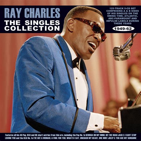Ray Charles The Singles Collection 1949 62 5 Cd Set 125 Songs