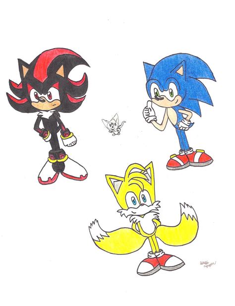 Sonic Drawings Color Pencil By Comic O Cafe On Deviantart