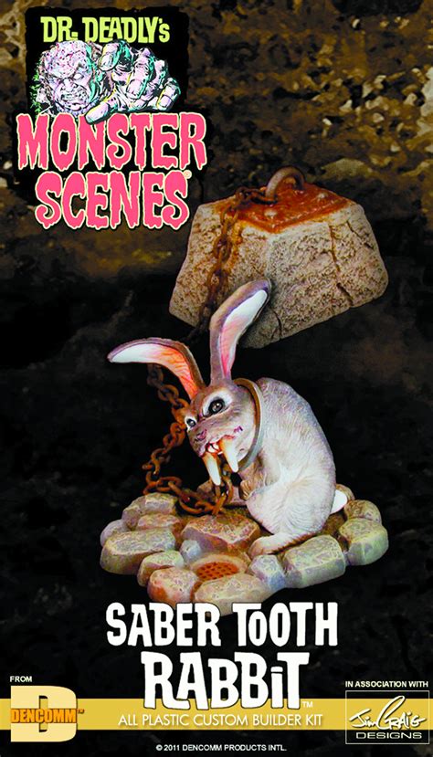 Previewsworld Monster Scenes Saber Tooth Rabbit Model