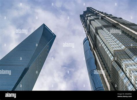 Pudong Financial District Shanghai China Stock Photo Alamy