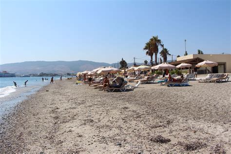 The Lambi Beach In Kos Town On The Island Of Kos In Greece