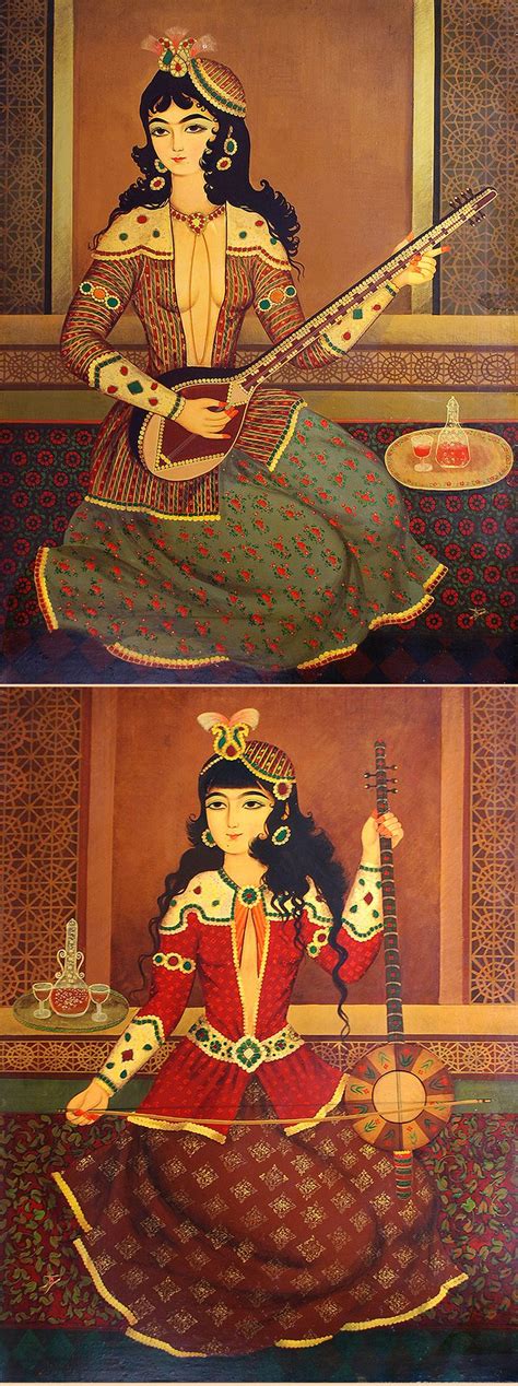 Persian Qajar Painting Inventory A939  Persian Art Painting