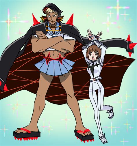 Gamagori Ira And Mankanshoku Mako Gamagori Kill La Kill Mako Anime