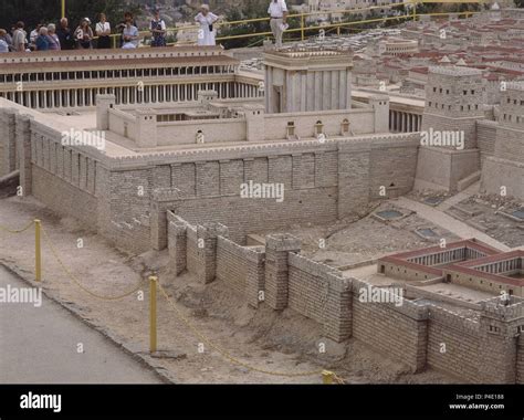 MAQUETA DE JERUSALEN RECONSTRUCION DEL TEMPLO DE HERODES Y PATIO