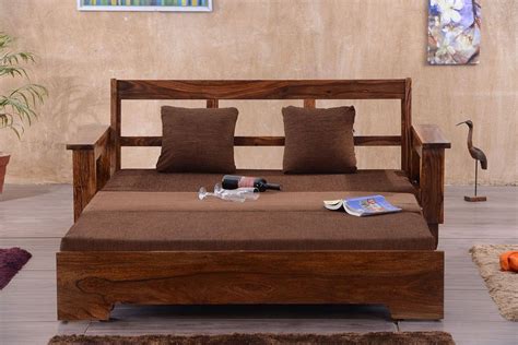 Buy Solid Wood Jodhpur Sofa Cum Bed Furniture Made In Solid Wood