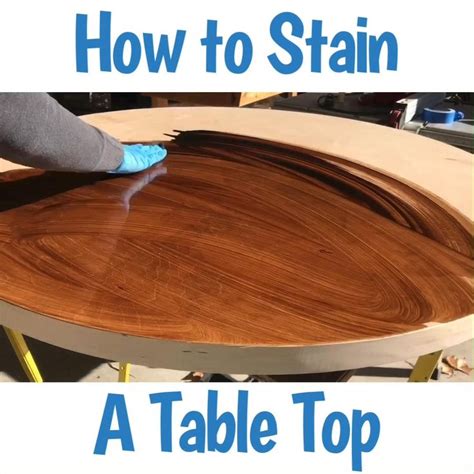 How To Stain A Table Top Get A Professional Finish Video Video