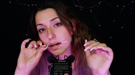 Asmr All About Mouth Sounds Kisses Spoolie Nibbling Lipgloss