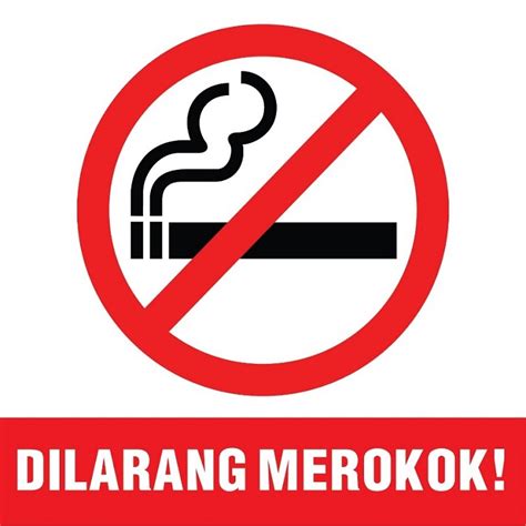 Poster Himbauan Dilarang Merokok Gambar Bunga IMAGESEE