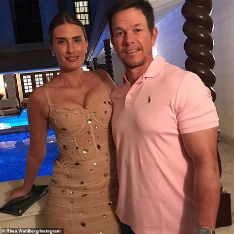 Mark Wahlberg And Wife Rhea Durham Slip On Their Swimsuits