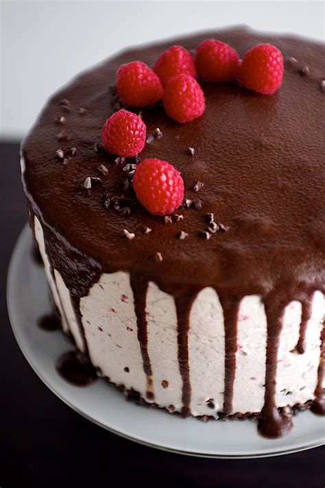 Dark Chocolate Raspberry Buttercream Cake With Ganache Drizzle Life