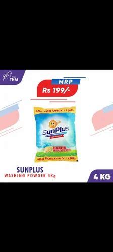 Sun Plus Detergent Powder Packaging Size 4 Kg At Rs 175kg In