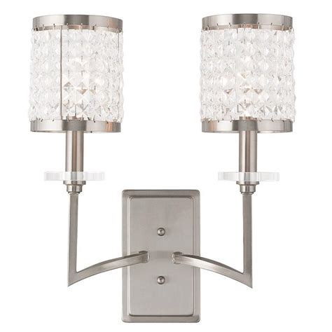 These vintage style wall sconces are a stylish way to enjoy this versatile fixture in your home. KOHLER Forte Transitional 2-Light Vibrant Brushed Nickel ...
