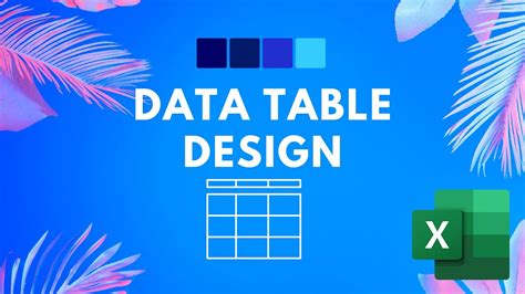 Excel Class How To Design Beautiful Data Table For Business Reports