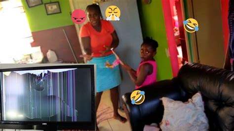 broken tv prank on jamaican neighbor😂😂😂 jamaican mom s don t play 👀 youtube