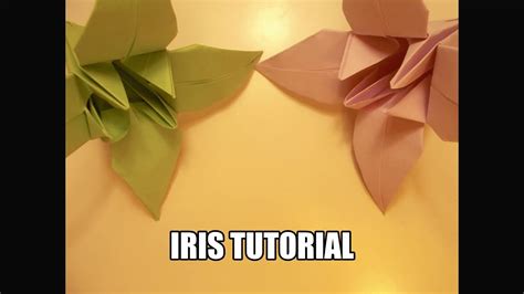 How To Make An Origami Iris Flower Youtube