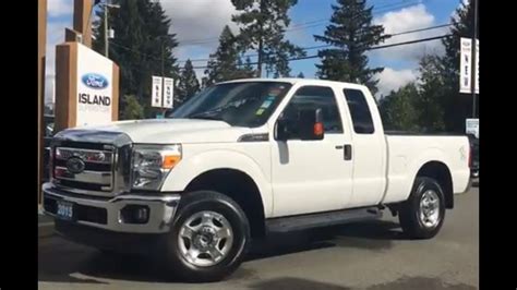 White 2015 Ford Super Duty F 250 Xlt V8 Supercab 6 12 Foot Box Reviewisland Ford Youtube