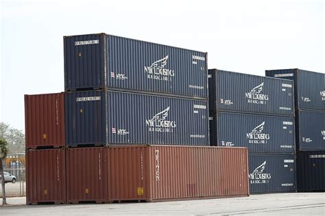 Containers Load Maritime Cargo Container Freight Transportation