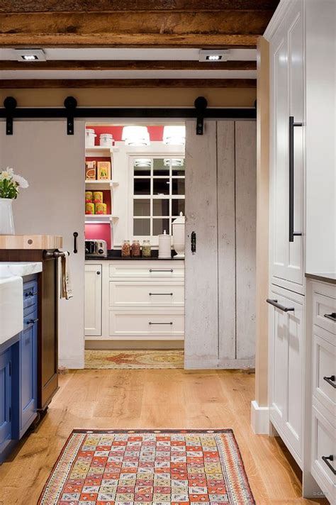 25 Trendy Kitchens That Unleash The Allure Of Sliding Barn Doors Decoist