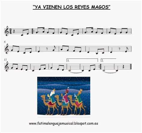 Ya Vienen Los Reyes Magos Partitura Para Completar Eduplaneta Musical