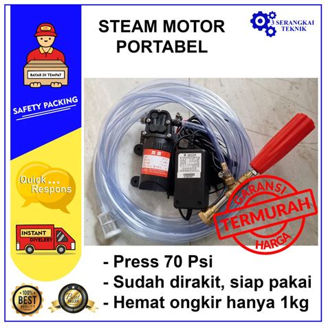 Jual 70sp Alat Cuci Motor Mesin Stim Steam Jet Cleaner Pompa Dc 12