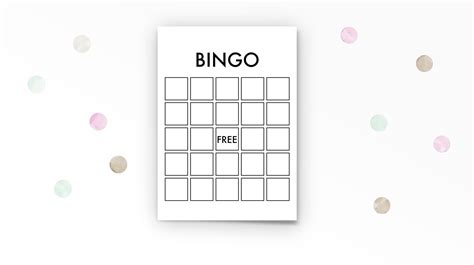 Plain Bingo Cards Blank Bingo Set Bingo Games Template Etsy Ireland