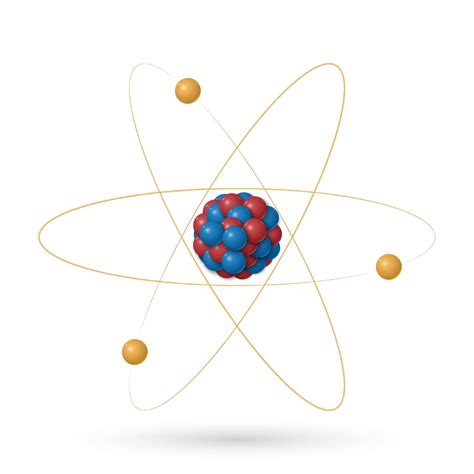 Atom Structure Protons Neutrons And Electrons Orbiting The Nucleus