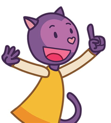 Giraffe Figurine Cat Character Purple Cat Messaging App Cat Logo