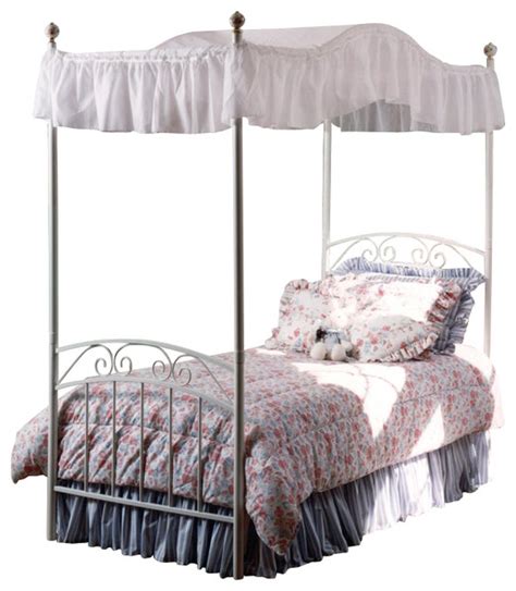 Check out our twin bed canopy selection for the very best in unique or custom, handmade pieces from our play tents & playhouses shops. Hillsdale Emily Princess Metal Canopy Bed in White Finish ...