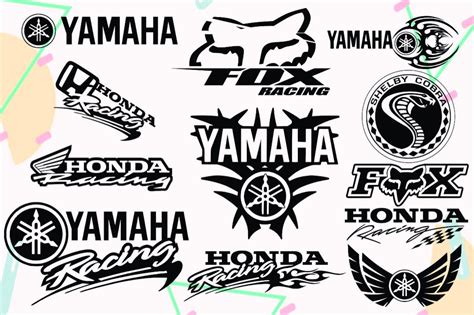 Motocross Brand Logo Bundle Cut File Clipart Printable Etsy