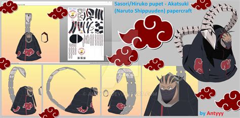 Sasori Hiruko Form Akatsuki Naruto Papercraft By Antyyy On