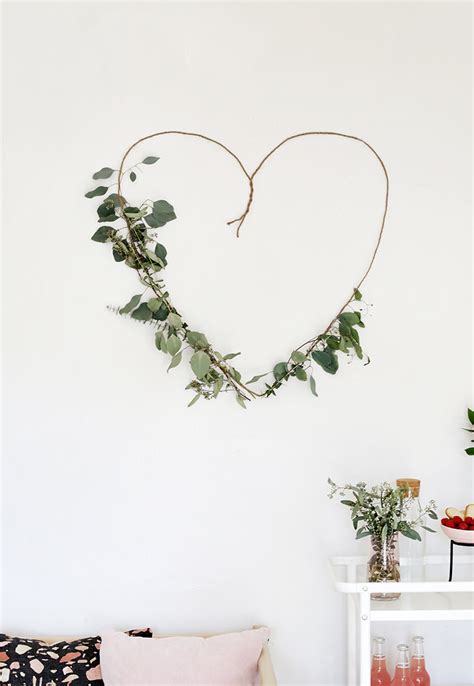 Diy Greenery Heart Backdrop The Merrythought