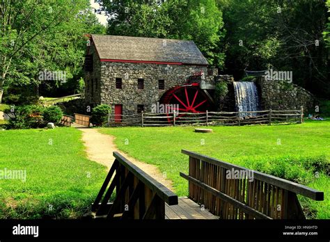 Sudbury Massachusetts July 12 2015 The Old Stone Grist Mill With