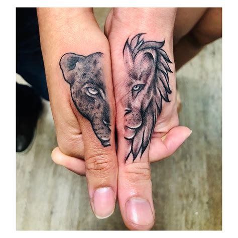 lion-jaguar-tatto-matching-couple-tattoos,-couple-matching-tattoo,-matching-tattoos