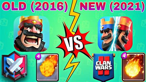 Evolution Of Clash Royale Old Vs New 2016 2021 Youtube