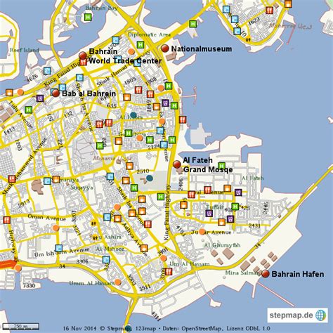 Die insel bahrain ist hauptinsel des gleichnamigen inselstaats bahrain. StepMap - Stadtplan Bahrain - Landkarte für Welt